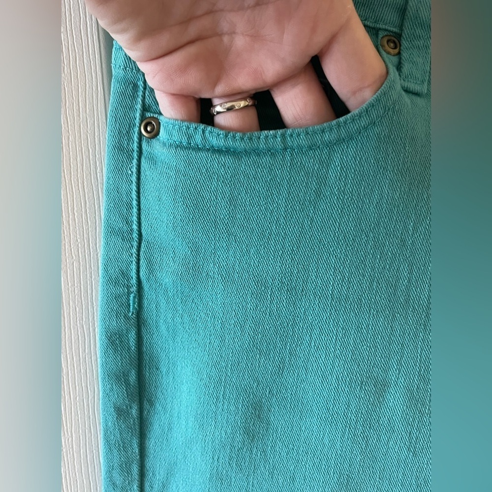 Garnet Hill colored denim jeans • Women’s size 10L - Picture 4 of 6